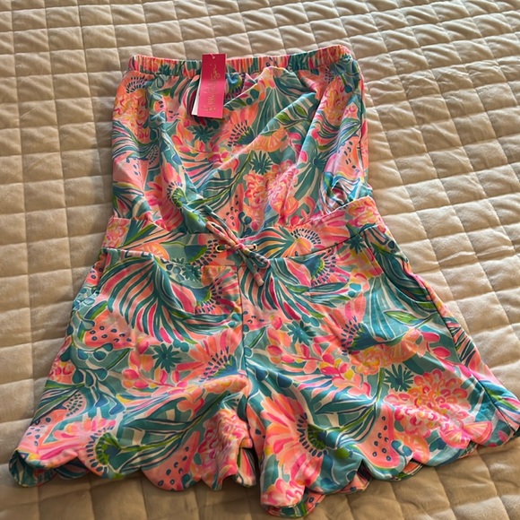 Lilly Pulitzer Pants - Lilly strapless romper
